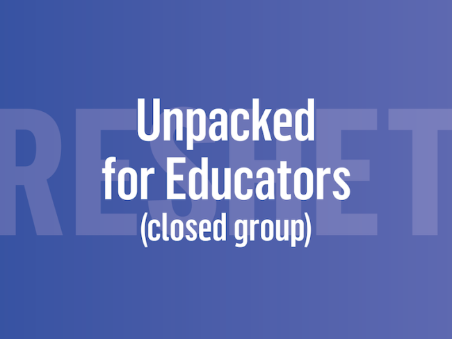 Reshet Unpacked for Educators (Closed Group)